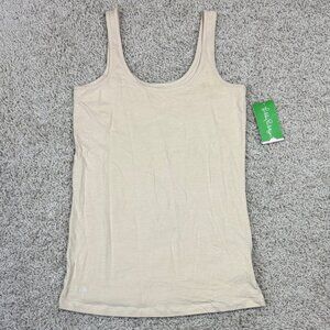 NWT Lilly Pulitzer Tabbie tank flirty champagne sz sm